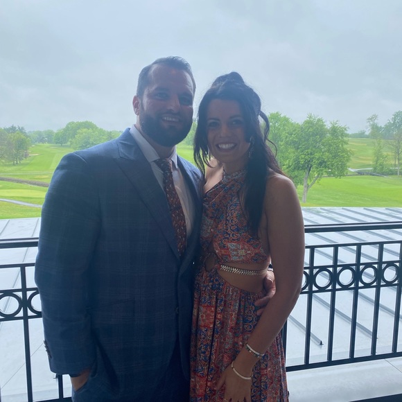 Virgin Islands Cutout Maxi Dress (Red) size small - Picture 6 of 6